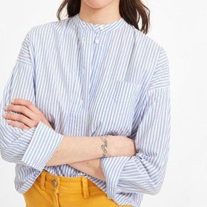 Everlane The Soft Cotton Popover Blue Striped